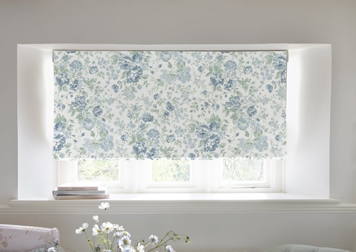 Shabby Chic by Rachel Ashwell Romantic Rose, Blue - Twist&Fit Roman Blind - Image 3